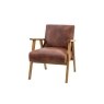 Gallery Direct Neyland Vintage Brown Leather Armchair Gallery Direct Neyland Vintage Brown Leather Armchair