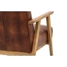 Gallery Direct Neyland Vintage Brown Leather Armchair Gallery Direct Neyland Vintage Brown Leather Armchair