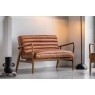 Gallery Direct Datsun Vintage Brown Leather 2 Seater Sofa Gallery Direct Datsun Vintage Brown Leather 2 Seater Sofa