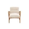 Gallery Direct Datsun Cream Sheepskin Fabric Armchair Gallery Direct Datsun Cream Sheepskin Fabric Armchair