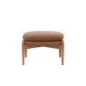Gallery Direct Datsun Antique Brown Leather Footstool