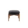 Gallery Direct Datsun Antique Ebony Leather Footstool Gallery Direct Datsun Antique Ebony Leather Footstool