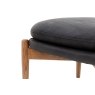 Gallery Direct Datsun Antique Ebony Leather Footstool Gallery Direct Datsun Antique Ebony Leather Footstool