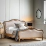 Gallery Direct Chic Weathered Linen Upholstered Bed Frame Gallery Direct Chic Weathered Linen Upholstered Bed Frame