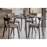 Gallery Direct Hatfield Smoked Oak 110cm Round Dining Table Set & 4 Chairs Gallery Direct Hatfield Smoked Oak 110cm Round Dining Table Set & 4 Chairs