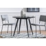 Gallery Direct Astley 90cm Round Black Oak Dining Table Gallery Direct Astley 90cm Round Black Oak Dining Table