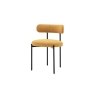 Gallery Direct Aveley Set of 2 Ochre Boucle Dining Chairs Gallery Direct Aveley Set of 2 Ochre Boucle Dining Chairs