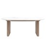 Gallery Direct Marmo Mango Wood Large Dining Table Set with Marble Top & x6 Aveley Chairs Gallery Direct Marmo Mango Wood Large Dining Table Set with Marble Top & x6 Aveley Chairs