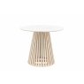 Gallery Direct Soho Mango Wood Round Dining Table with Marble Top Gallery Direct Soho Mango Wood Round Dining Table with Marble Top
