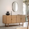 Gallery Direct Craft Natural Oak Large Sideboard Gallery Direct Craft Natural Oak Large Sideboard