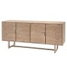 Gallery Direct Craft Smoked Oak Large Sideboard Gallery Direct Craft Smoked Oak Large Sideboard