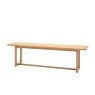 Gallery Direct Craft Natural Oak Dining Bench Gallery Direct Craft Natural Oak Dining Bench