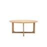 Gallery Direct Craft Natural Oak Round Coffee Table Gallery Direct Craft Natural Oak Round Coffee Table