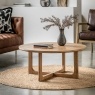 Gallery Direct Craft Natural Oak Round Coffee Table Gallery Direct Craft Natural Oak Round Coffee Table