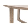 Gallery Direct Craft Smoked Oak Round Coffee Table Gallery Direct Craft Smoked Oak Round Coffee Table