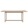 Gallery Direct Craft Smoked Oak Dining Table Gallery Direct Craft Smoked Oak Dining Table