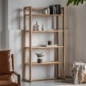Gallery Direct Craft Natural Oak Large Open Display Unit Gallery Direct Craft Natural Oak Large Open Display Unit