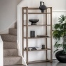 Gallery Direct Craft Smoked Oak Large Open Display Unit Gallery Direct Craft Smoked Oak Large Open Display Unit