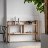 Gallery Direct Craft Natural Oak Small Open Display Unit Gallery Direct Craft Natural Oak Small Open Display Unit