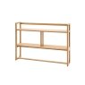 Gallery Direct Craft Natural Oak Small Open Display Unit Gallery Direct Craft Natural Oak Small Open Display Unit