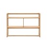Gallery Direct Craft Natural Oak Small Open Display Unit Gallery Direct Craft Natural Oak Small Open Display Unit