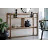 Gallery Direct Craft Smoked Oak Small Open Display Unit Gallery Direct Craft Smoked Oak Small Open Display Unit