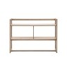 Gallery Direct Craft Smoked Oak Small Open Display Unit Gallery Direct Craft Smoked Oak Small Open Display Unit