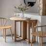Gallery Direct Craft Natural Oak Folding Dining Table Gallery Direct Craft Natural Oak Folding Dining Table