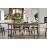Gallery Direct Craft Smoked Oak Extending Dining Table Set & 6 Chairs