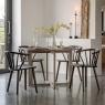Gallery Direct Craft Smoked Oak Round Dining Table Set & 4 Chairs Gallery Direct Craft Smoked Oak Round Dining Table Set & 4 Chairs