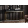 Gallery Direct Ripple Mango Wood Black & Gold 2 Drawer Console Table Gallery Direct Ripple Mango Wood Black & Gold 2 Drawer Console Table