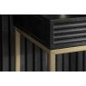 Gallery Direct Ripple Mango Wood Black & Gold 2 Drawer Console Table Gallery Direct Ripple Mango Wood Black & Gold 2 Drawer Console Table