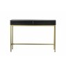Gallery Direct Ripple Mango Wood Black & Gold 2 Drawer Console Table Gallery Direct Ripple Mango Wood Black & Gold 2 Drawer Console Table