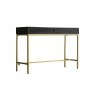 Gallery Direct Ripple Mango Wood Black & Gold 2 Drawer Console Table Gallery Direct Ripple Mango Wood Black & Gold 2 Drawer Console Table
