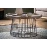 Gallery Direct Menzies Wood & Caged Metal Coffee Table Gallery Direct Menzies Wood & Caged Metal Coffee Table