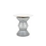 Gallery Direct Turin Smoke Grey Glass and Marble Top Side Table Gallery Direct Turin Smoke Grey Glass and Marble Top Side Table
