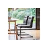 Gallery Direct Capri Vintage Leather Chair in Antique Ebony Gallery Direct Capri Vintage Leather Chair in Antique Ebony