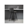 Gallery Direct Set of 2 Palmer Bar Stools in Grey Leather