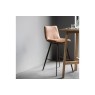 Gallery Direct Set of 2 Palmer Bar Stools in Brown Leather Gallery Direct Set of 2 Palmer Bar Stools in Brown Leather