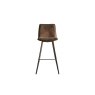 Gallery Direct Set of 2 Palmer Bar Stools in Brown Leather Gallery Direct Set of 2 Palmer Bar Stools in Brown Leather