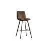 Gallery Direct Set of 2 Palmer Bar Stools in Brown Leather Gallery Direct Set of 2 Palmer Bar Stools in Brown Leather