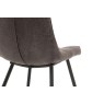 Gallery Direct Set of 2 Darwin Dining Chairs in Grey Leather Gallery Direct Set of 2 Darwin Dining Chairs in Grey Leather
