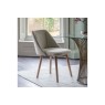 Gallery Direct Set of 2 Elliot Fabric Dining Chairs in Natural Linen