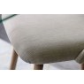 Gallery Direct Set of 2 Elliot Fabric Dining Chairs in Natural Linen