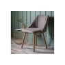 Gallery Direct Set of 2 Elliot Fabric Dining Chairs in Slate Grey Linen Gallery Direct Set of 2 Elliot Fabric Dining Chairs in Slate Grey Linen
