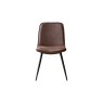 Gallery Direct Set of 2 Newton Dining Chairs in Brown Leather Gallery Direct Set of 2 Newton Dining Chairs in Brown Leather