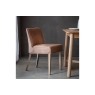 Gallery Direct Set of 2 Tarnby Dining Chairs in Tan Brown Leather