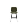 Gallery Direct Set of 2 Manford Fabric Bar Stools in Bottle Green Gallery Direct Set of 2 Manford Fabric Bar Stools in Bottle Green