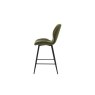 Gallery Direct Set of 2 Manford Fabric Bar Stools in Bottle Green Gallery Direct Set of 2 Manford Fabric Bar Stools in Bottle Green