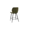 Gallery Direct Set of 2 Manford Fabric Bar Stools in Bottle Green Gallery Direct Set of 2 Manford Fabric Bar Stools in Bottle Green